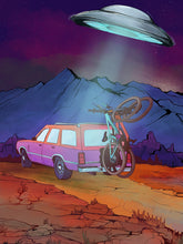 Load image into Gallery viewer, "Abduction" Mountain Biking Poster-18"x24"