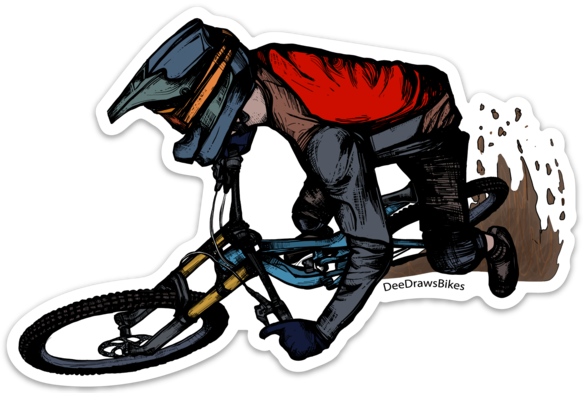 MTB Berm Slash Decal