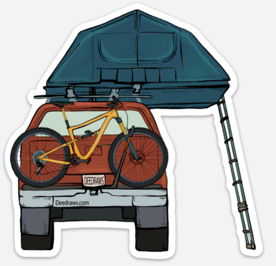Car Camping Decal
