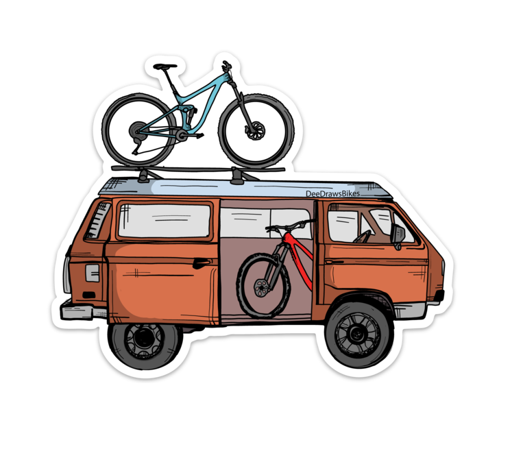 Mountain Bike Van Life Decal