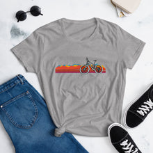 Load image into Gallery viewer, Women&#39;s &quot;Painted Mountains&quot; Mountain Biking T-Shirt