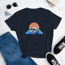 Load image into Gallery viewer, Women&#39;s &quot;Sunset Shuttle Run&quot; Mountain Biking T-Shirt